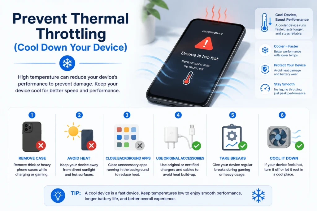 Prevent Thermal Throttling (Cool Down Your Device)